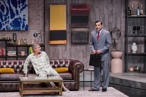 Mike Amigorena y Martín Bossi en el escenario