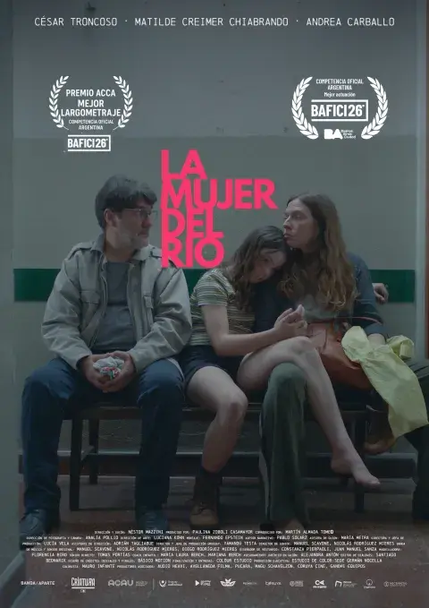Póster de la película La mujer del río. Póster de la película La mujer del río.