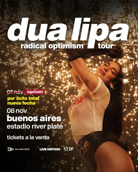 La confirmación de la nueva fecha de Dua Lipa en Argentina. La confirmación de la nueva fecha de Dua Lipa en Argentina.