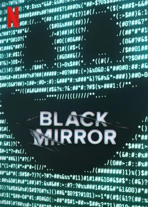 Póster de la temporada 7 de Black Mirror en Netflix. Póster de la temporada 7 de Black Mirror en Netflix.