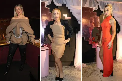 Wanda Nara, Juliana Gattas y Marita Fort en Esquinissima. Wanda Nara, Juliana Gattas y Marita Fort en Esquinissima.