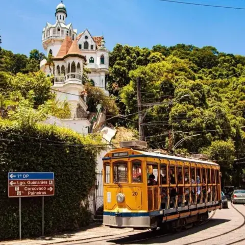 Barrio Santa Teresa, en Río de Janeiro. Barrio Santa Teresa, en Río de Janeiro.