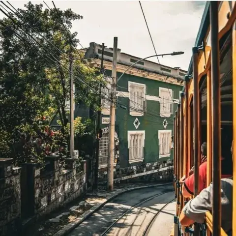 Barrio Santa Teresa, en Río de Janeiro. Barrio Santa Teresa, en Río de Janeiro.