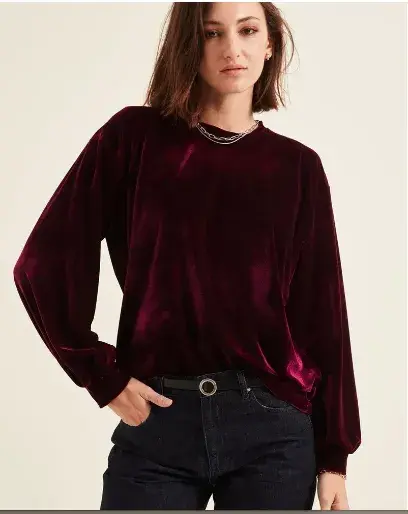 Buzo velvet bordo