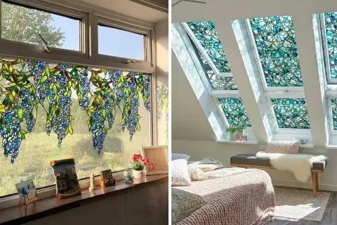 Los vinilos decorativos funcionan a la perfección para las ventanas de nuestro hogar