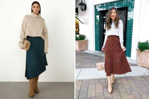 Las faldas largas estrán muy presentes en este invierno 2025