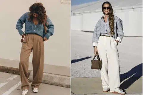Los pantalones sastreros llegaron para quedarse Los pantalones sastreros llegaron para quedarse