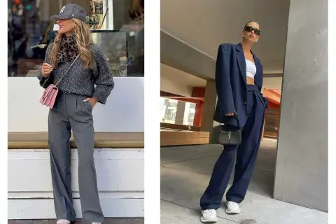 Con zapatillas, el pantalón sastrero se convierte en la prenda del invierno 2025 Con zapatillas, el pantalón sastrero se convierte en la prenda del invierno 2025