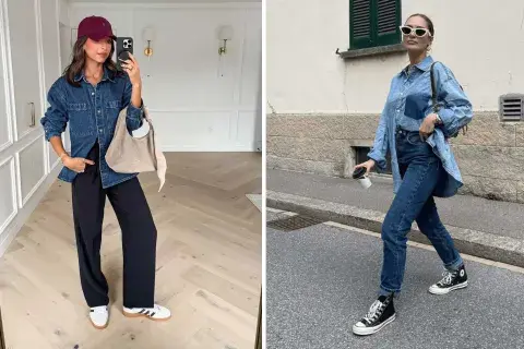 Podés combinarlas con pantalones de vestir o armar un look total denim