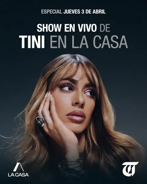 El anuncio de la llegada de Tini a La Casa del Streaming. El anuncio de la llegada de Tini a La Casa del Streaming.