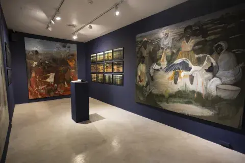 Una sala de arte