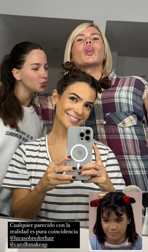 Agustina compartió en sus redes el peinado que usaba cuando era chica. Agustina compartió en sus redes el peinado que usaba cuando era chica.