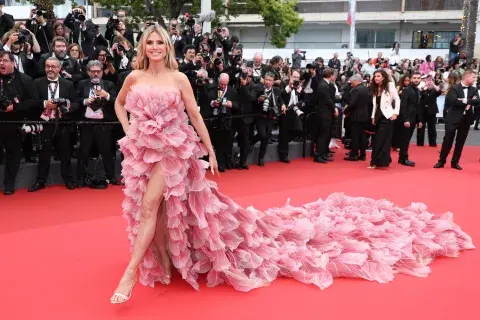 Heidi Klum en la alfombra roja