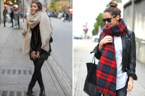 Las bufandas XXL son el hit del alto invierno