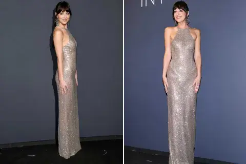 Dakota Johnson con un espectacular vestido joya semitransparente que nos dejó sin palabras Dakota Johnson con un espectacular vestido joya semitransparente que nos dejó sin palabras