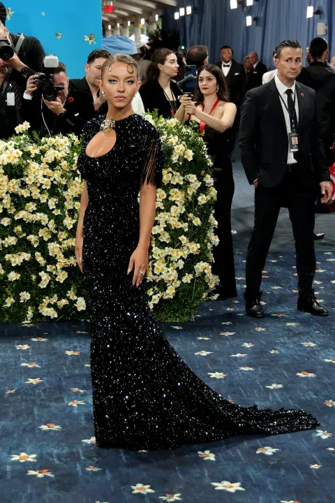 Foto de Sydney Sweeney en la Met Gala 2025. Foto de Sydney Sweeney en la Met Gala 2025.