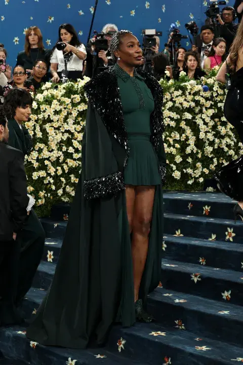 Venus Williams vestida por Lacoste en la MET Gala Venus Williams vestida por Lacoste en la MET Gala