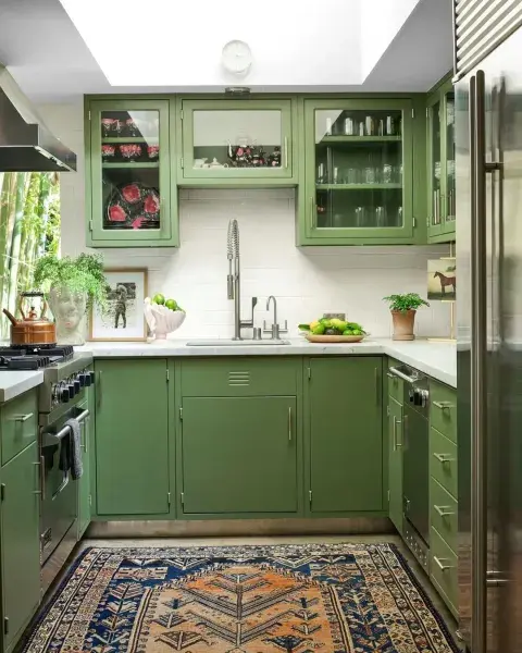 Foto de la cocina de Dakota Johnson en Los Ángeles. Foto de la cocina de Dakota Johnson en Los Ángeles.