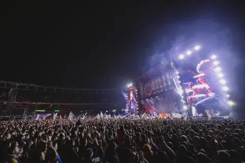 El público de Los Piojos en River Plate El público de Los Piojos en River Plate