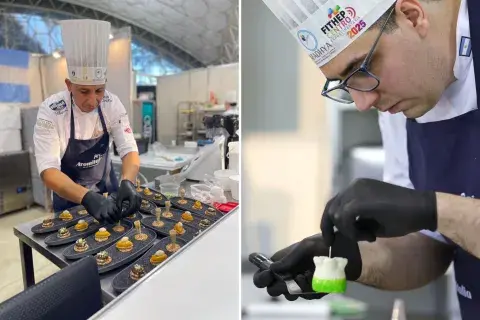 Los expertos argentinos, además de llevar recetas increíbles, se esmeraron en las presentaciones e hicieron obras de arte. Los expertos argentinos, además de llevar recetas increíbles, se esmeraron en las presentaciones e hicieron obras de arte.