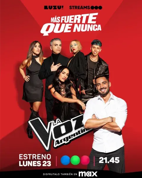 Póster de La Voz Argentina. Póster de La Voz Argentina.