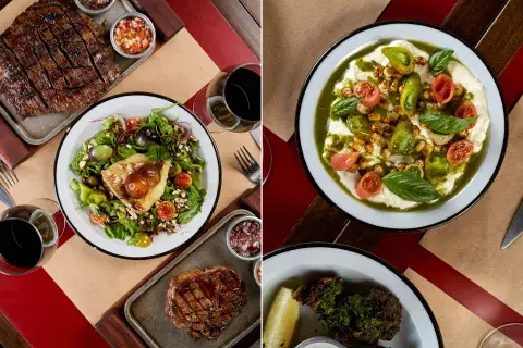 Platos de carne y ensaladas Platos de carne y ensaladas