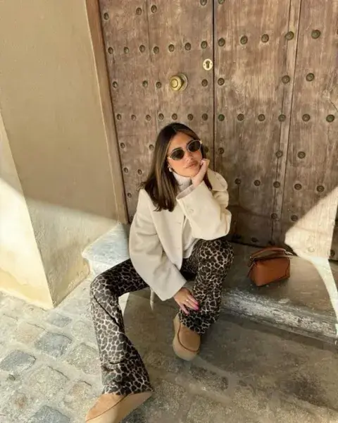 Con animal print, es una combinación súper en tendencia. Con animal print, es una combinación súper en tendencia.