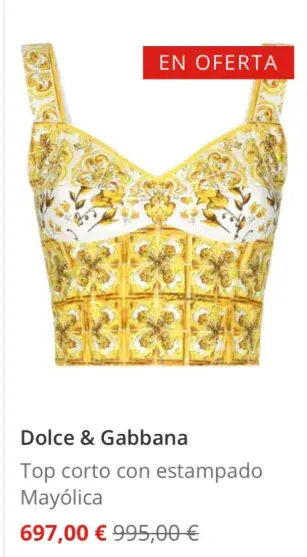 El top de Dolce&Gabbana que eligió Antonela Roccuzzo El top de Dolce&Gabbana que eligió Antonela Roccuzzo