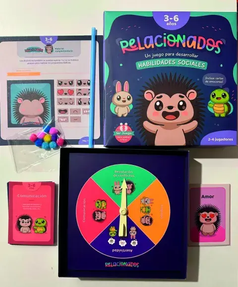Este juego de mesa ayuda a trabajar el apego, la comunicación, la empatía. Este juego de mesa ayuda a trabajar el apego, la comunicación, la empatía.