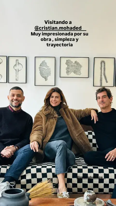 Juliana Awada con uno de los abrigos de la temporada