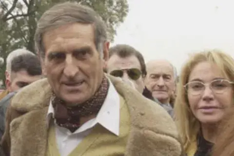 Foto de Mohamed Alí Seineldín y Zulema Yoma.