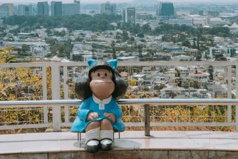 Mafalda, chocha en el mirador de Bellavista, en Guayaquil. Mafalda, chocha en el mirador de Bellavista, en Guayaquil.