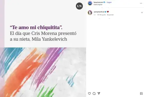 Pampita reaccionó a la noticia de la muerte de la nieta de Cris Morena. Pampita reaccionó a la noticia de la muerte de la nieta de Cris Morena.