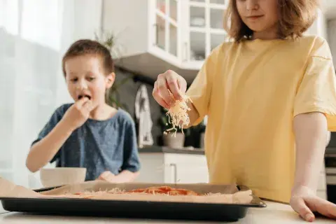 Pizza casera individual Pizza casera individual