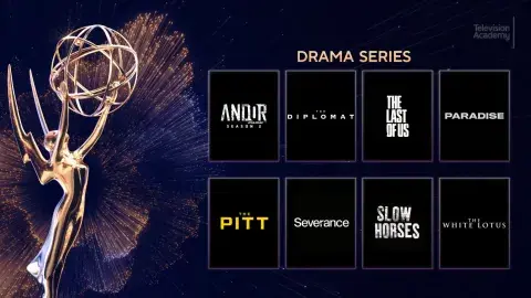 Las series dramáticas nominadas al Emmy 2025. Las series dramáticas nominadas al Emmy 2025.