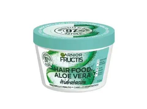 Mascarilla Hair Food Fructis de Garnier: podes usarla como crema de tratamiento, como acondicionador y como crema para peinar.
