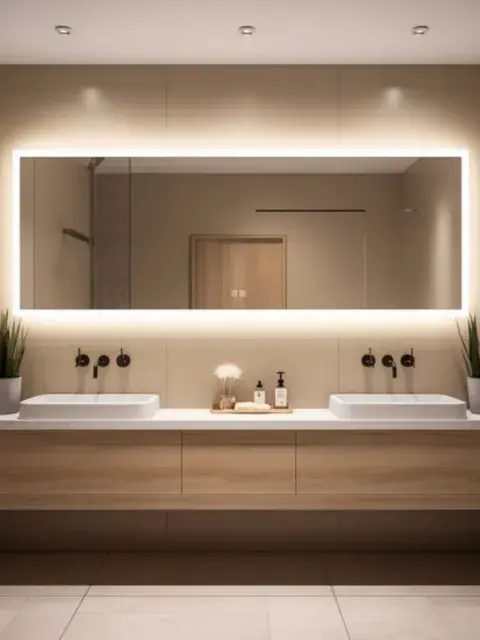 Los espejos con luz incorporada siempre son un sí rotundo