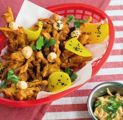 1.     Buñuelos de kimchi 