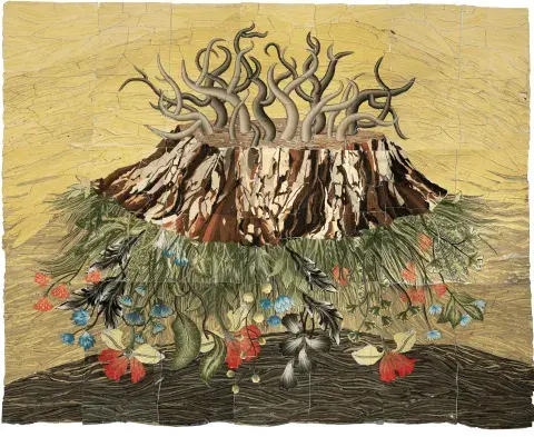 Mural inverso, una obra de Nicola Costantino en cerámica gress trabajada con técnica Nerikomi. Mural inverso, una obra de Nicola Costantino en cerámica gress trabajada con técnica Nerikomi.