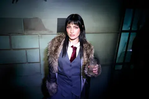 Tatu Glikman en la fiesta por el estreno de En el barro. Tatu Glikman en la fiesta por el estreno de En el barro.