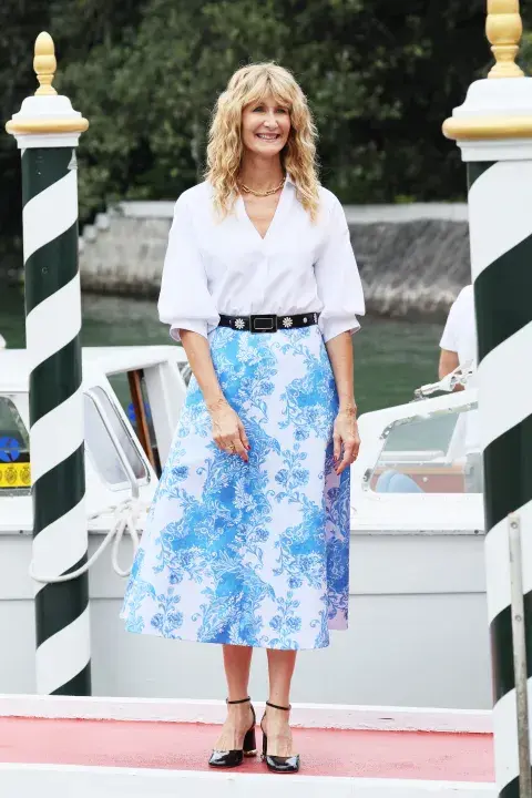 Laura Dern llegando al Festival de Venecia 2025. Laura Dern llegando al Festival de Venecia 2025.