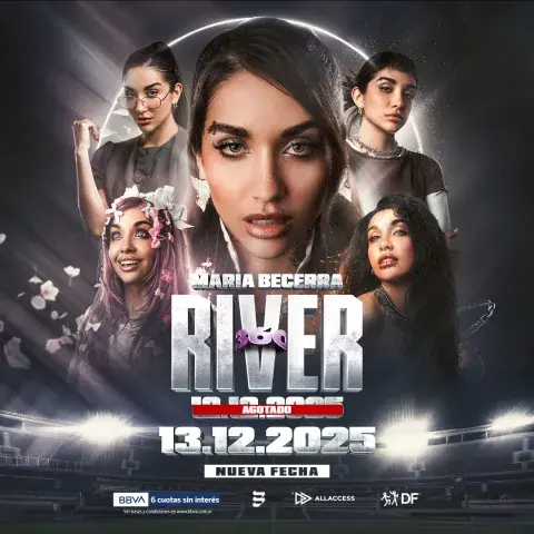 María Becerra anuncia la fecha de su cuarto show en River. María Becerra anuncia la fecha de su cuarto show en River.