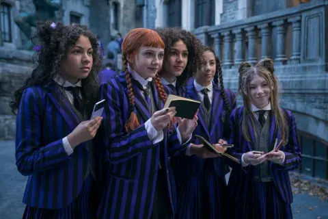 Foto de Merlina temporada 2 en Netflix. Foto de Merlina temporada 2 en Netflix.