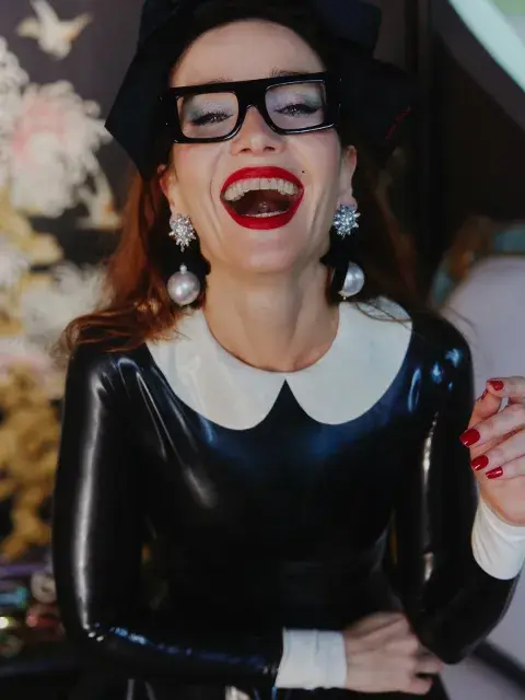 El look Dominatrix Chic de Natalia Oreiro. El look Dominatrix Chic de Natalia Oreiro.