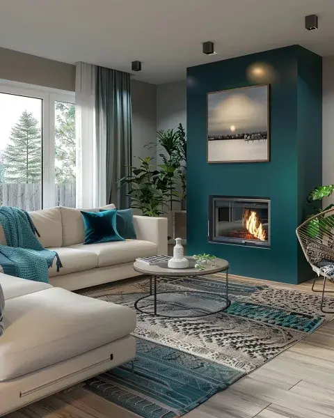 En el universo deco el verde azulado combina a la perfección con el blanco y el crudo En el universo deco el verde azulado combina a la perfección con el blanco y el crudo