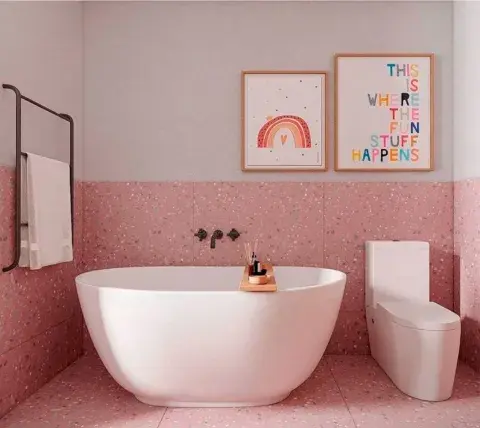Baño rosa Baño rosa