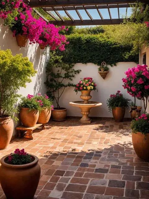 Las plantas son un recurso decorativo accesible que aporta frescura y color a cualquier patio. Las plantas son un recurso decorativo accesible que aporta frescura y color a cualquier patio.