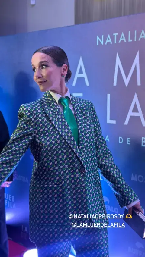 El look Power Suit de Natalia Oreiro en el estreno de La mujer de la fila. El look Power Suit de Natalia Oreiro en el estreno de La mujer de la fila.