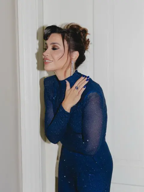 El look de Celeste Cid en la premiere de Papá x Dos.