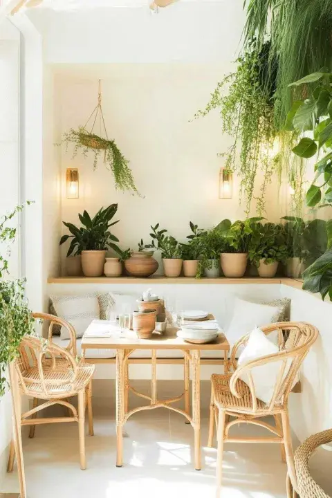 Plantas: colgantes, en macetas o estantes, aportan frescura y color. Plantas: colgantes, en macetas o estantes, aportan frescura y color.